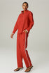 CAMISA LINHO OVER BICOLOR VERMELHO/BRANCO